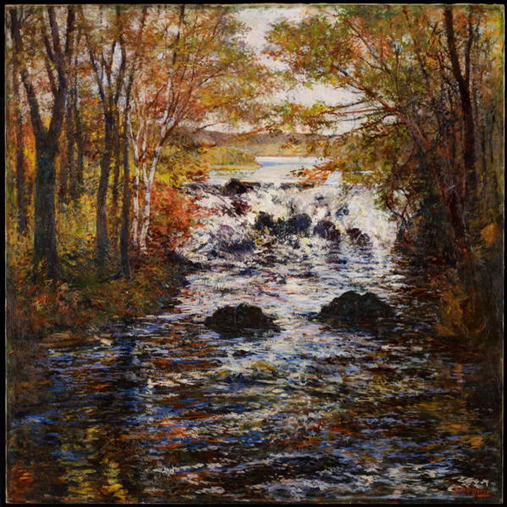 Detail of The Upper Ipswich River, c.1915 by Philip Little