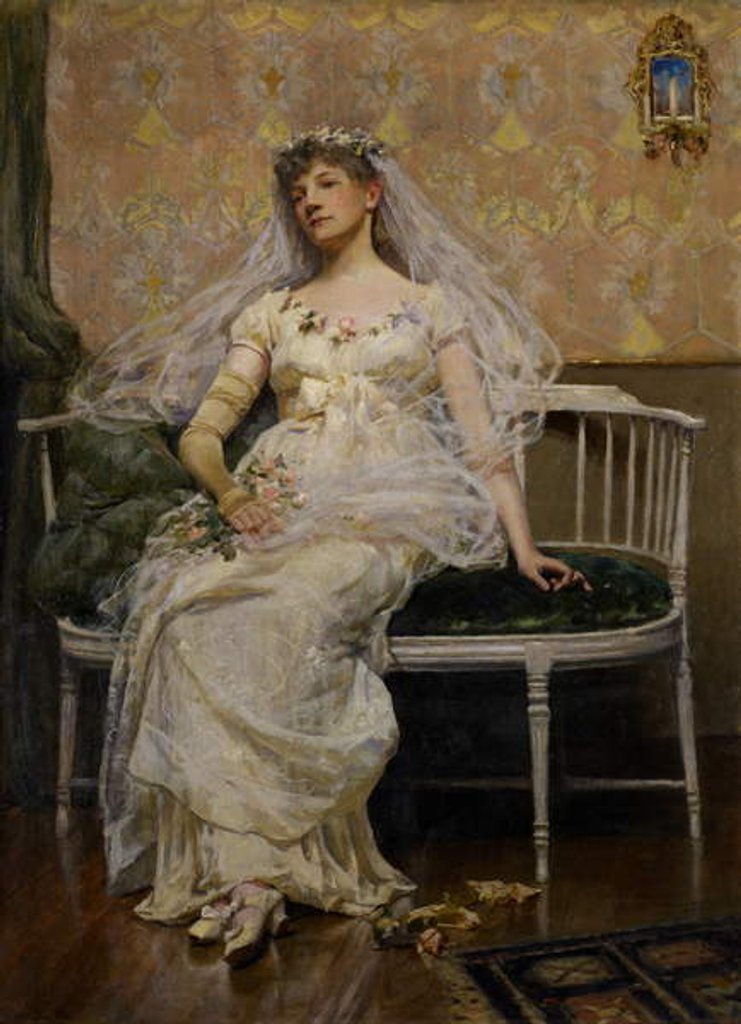 Detail of After the Reception, 1887 by Douglas Volk