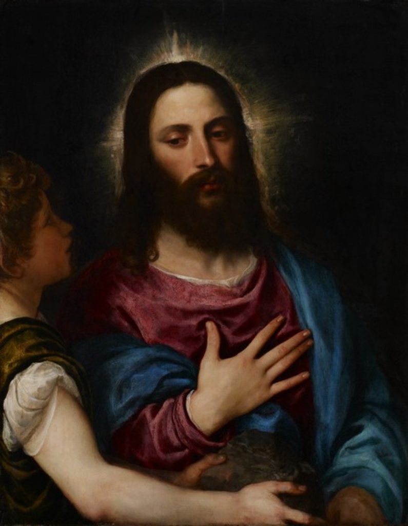 Detail of The Temptation of Christ, c.1516-25 by Titian (c.1488-1576)