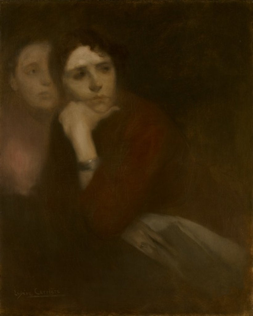 Detail of Two Women, c.1895 by Eugene Carriere