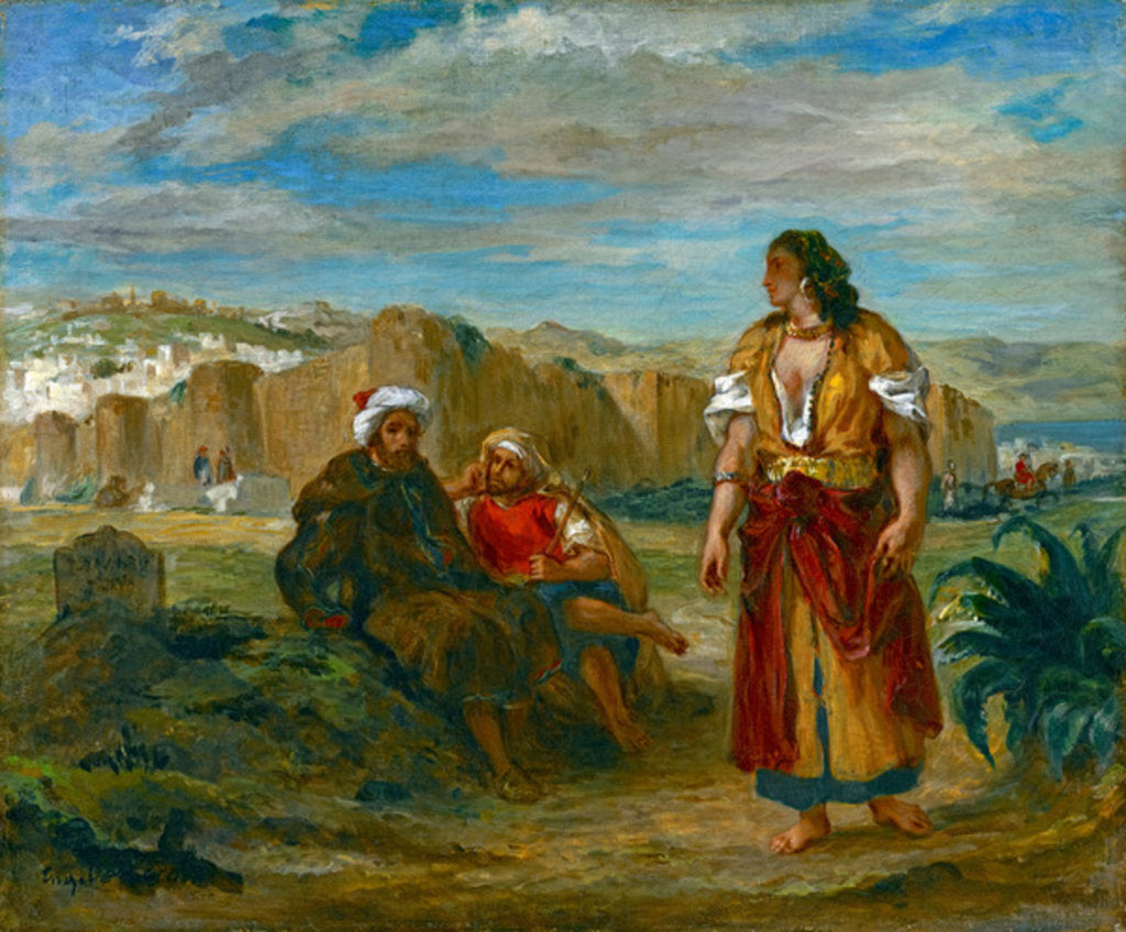 Detail of View of Tangier, 1852-3 by Ferdinand Victor Eugene Delacroix