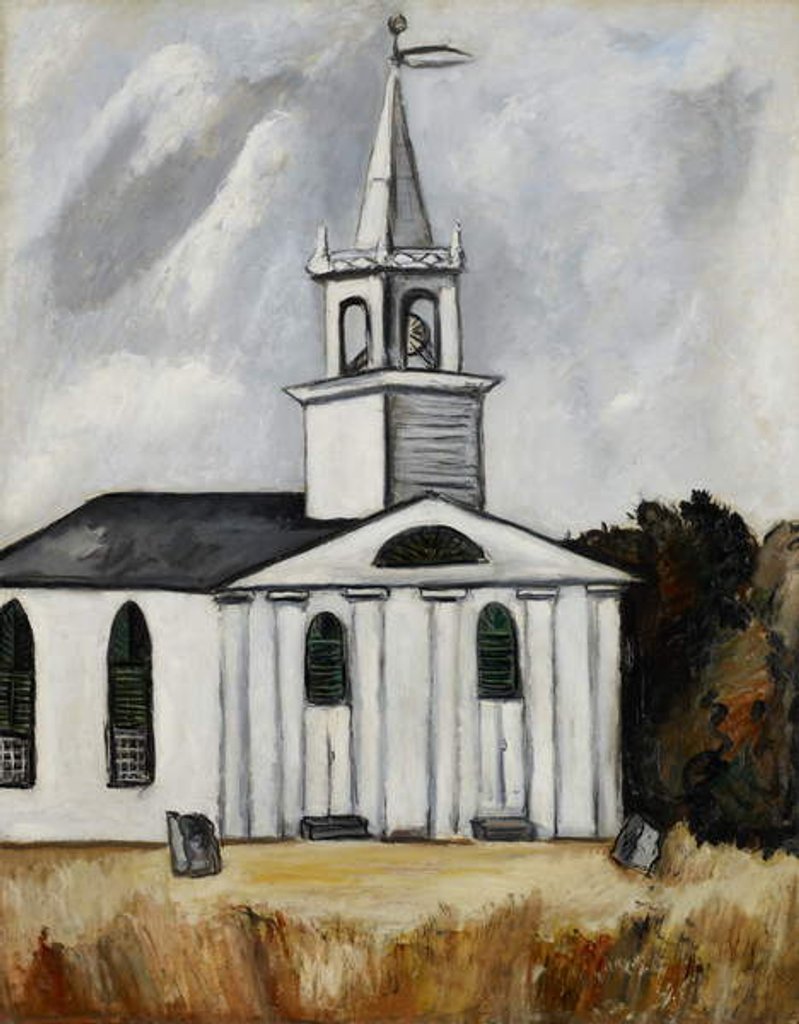 Detail of Church at Head Tide #2, 1938-40 by Marsden Hartley