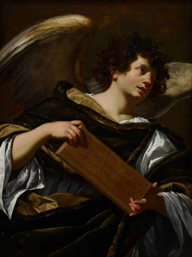 Detail of Angels with Attributes of the Passion, the Superscription from the Cross, c.1624 by Simon Vouet