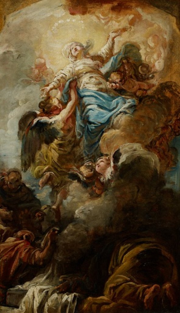 Detail of Study for the Assumption of the Virgin, c.1760 by Jean Baptiste Deshays de Colleville