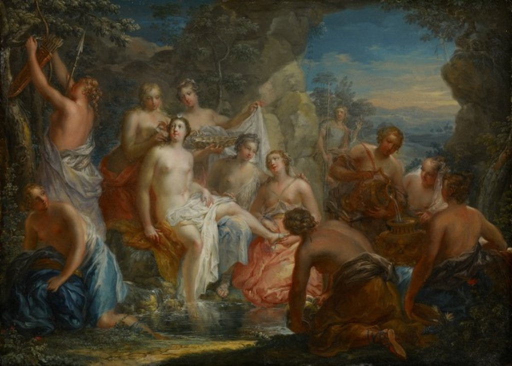 Detail of The Bath of Diana, c.1730 by Johann Georg Platzer