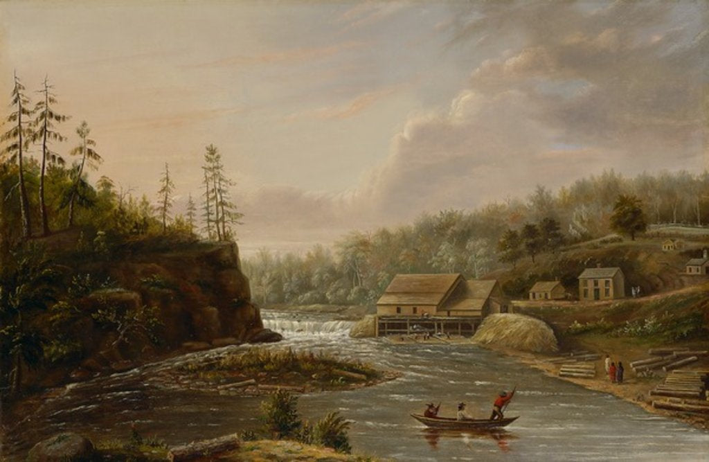 Detail of Cheever's Mill on the St. Croix River, 1847 by Henry Lewis