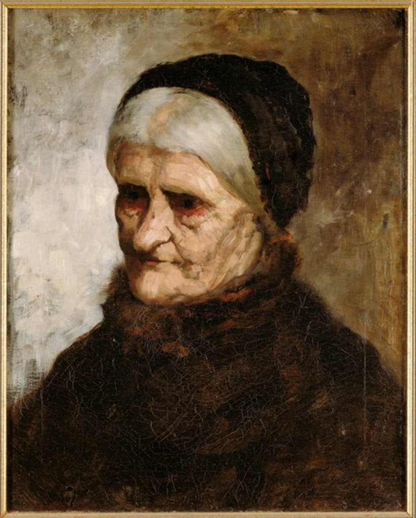 Detail of Head of an Old Woman, 1881 by Robert Koehler