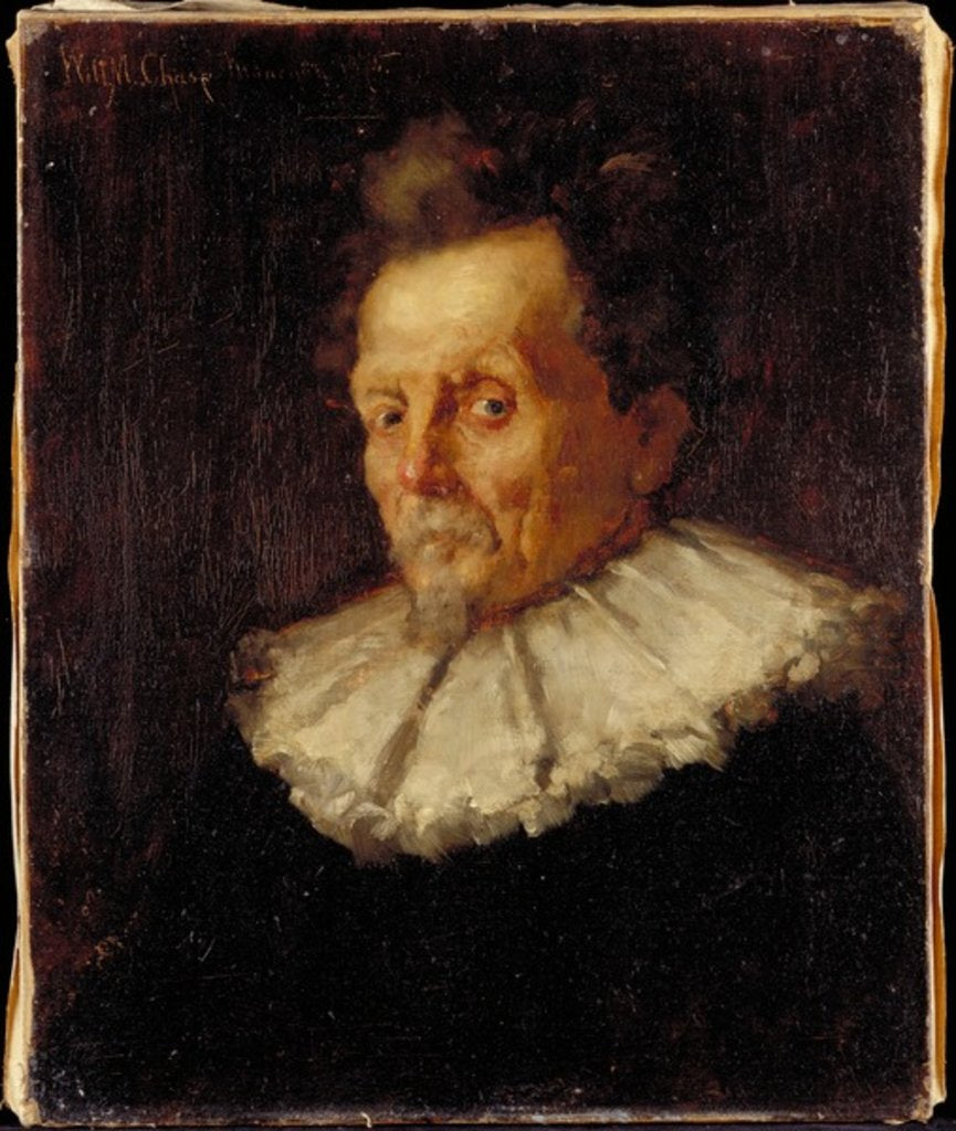 Detail of The Patrician, 1875 by William Merritt Chase