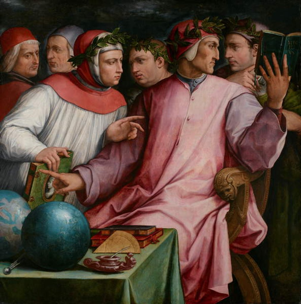 Detail of Six Tuscan Poets, 1544 by Giorgio Vasari