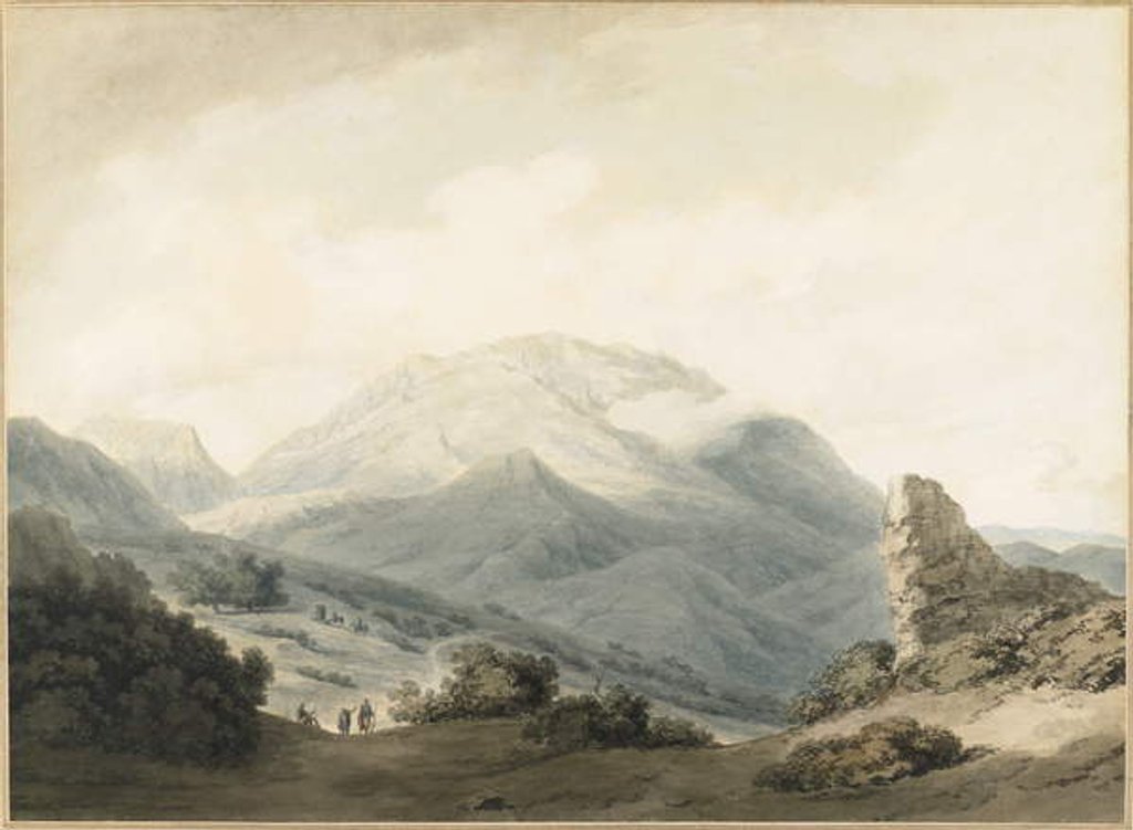 Detail of Mount Parnassus from the Road Between Livadia and Delphi, c.1790 by John Robert Cozens