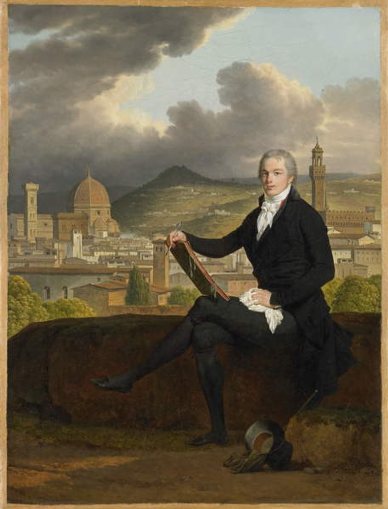 Detail of Portrait of Dr. Thomas Penrose, 1798 by Louis Gauffier