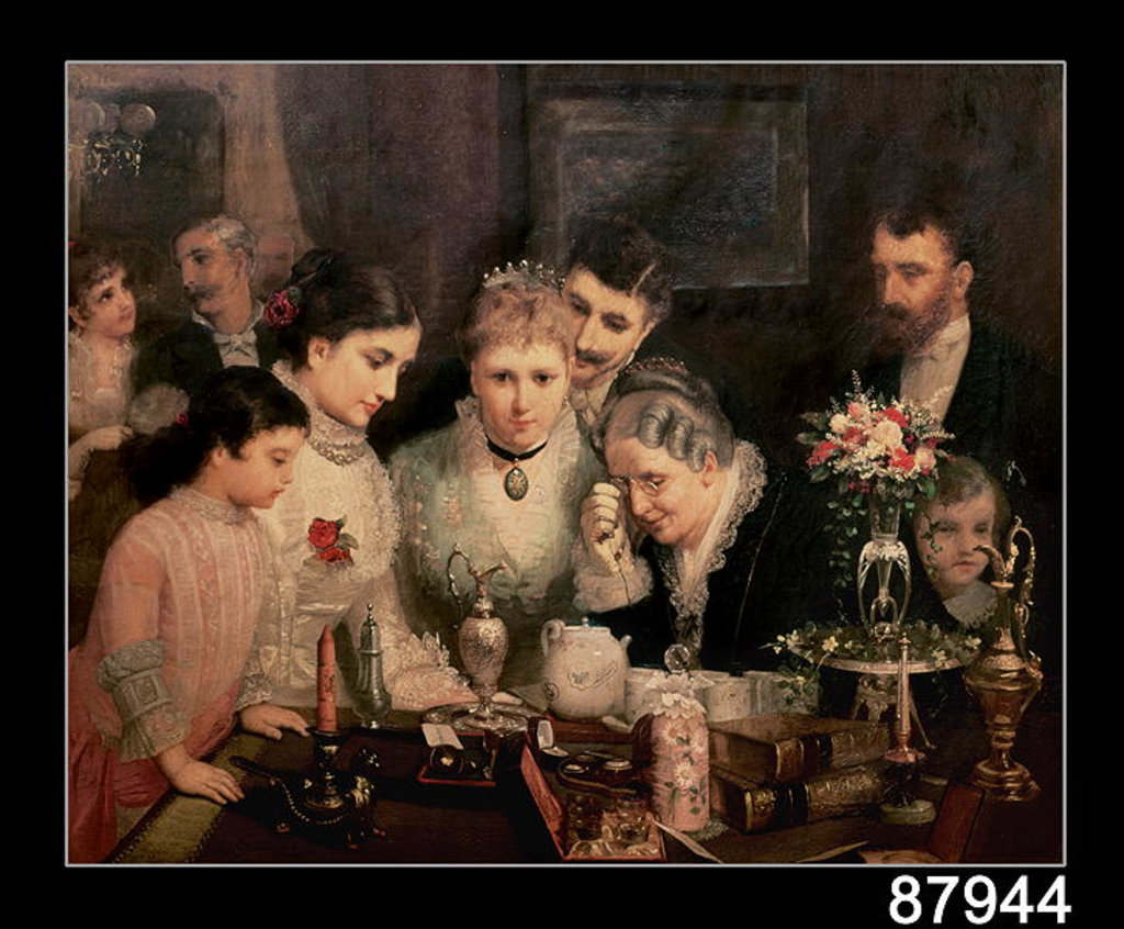 Detail of Wedding Presents, c.1880 by James Wells Champney