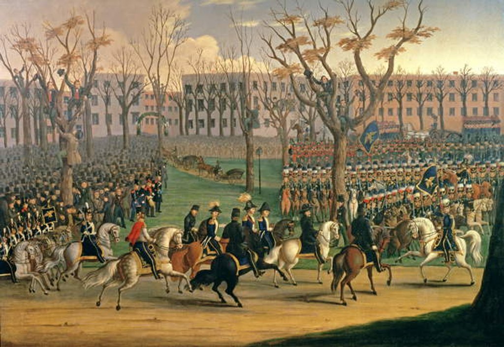 Detail of The Reception of General Louis Kossuth in New York City, 6th December 1851 by E. Percel