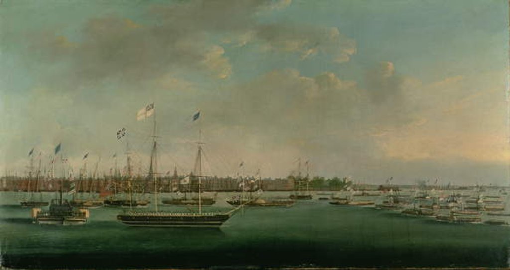 Detail of Erie Canal Celebration, New York, 1825 by Anthony Imbert