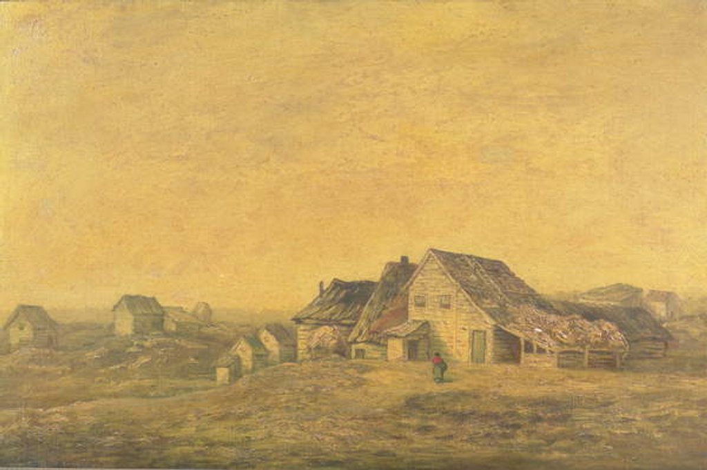 Detail of Fifth Avenue at 89th Street, 1868 by Ralph Albert Blakelock