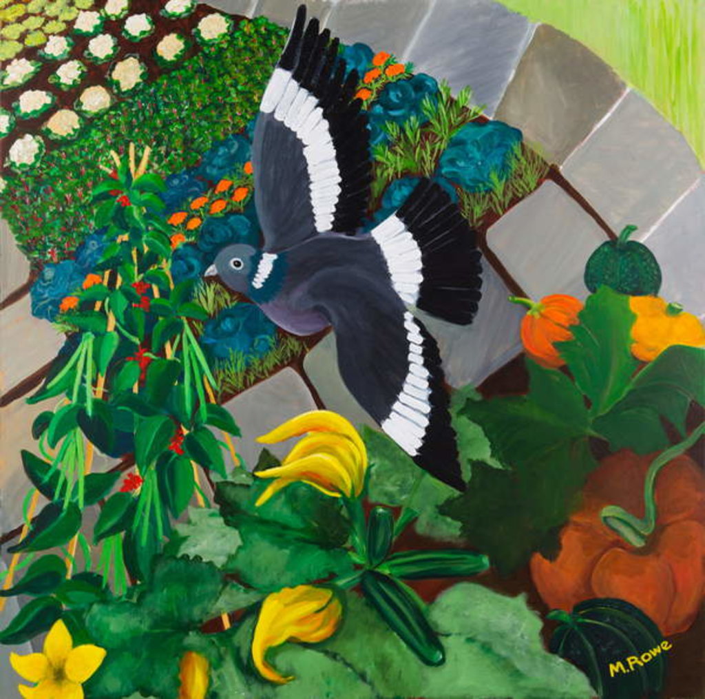 Detail of Veggie Garden, 2013 by Maggie Rowe