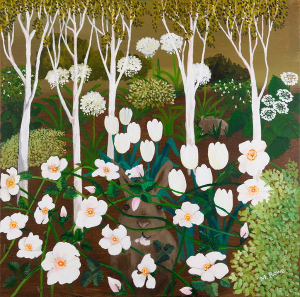 Detail of White Garden, 2013 by Maggie Rowe
