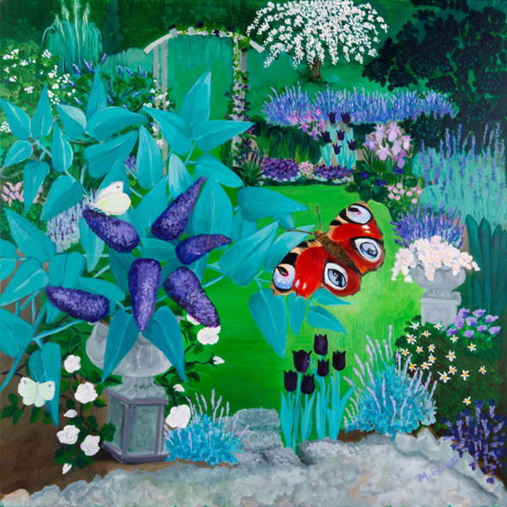 Detail of Mauve Garden,2013 by Maggie Rowe