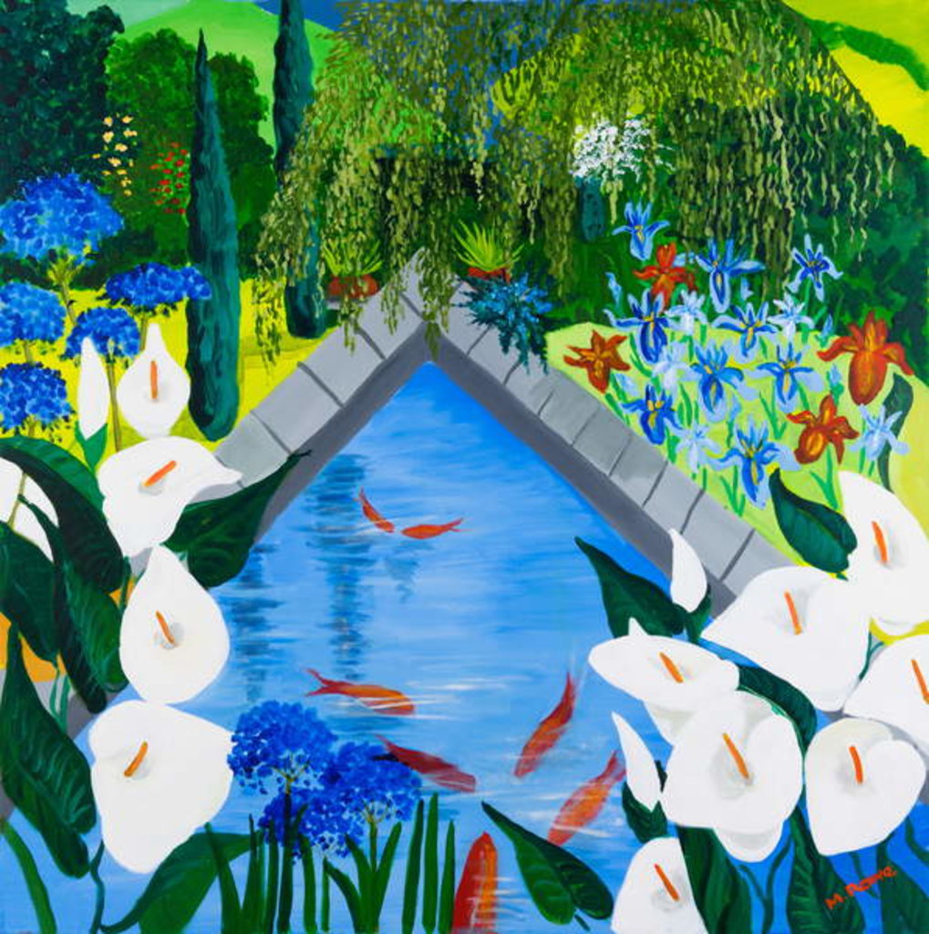 Detail of Arums by the Pond, 2013 by Maggie Rowe