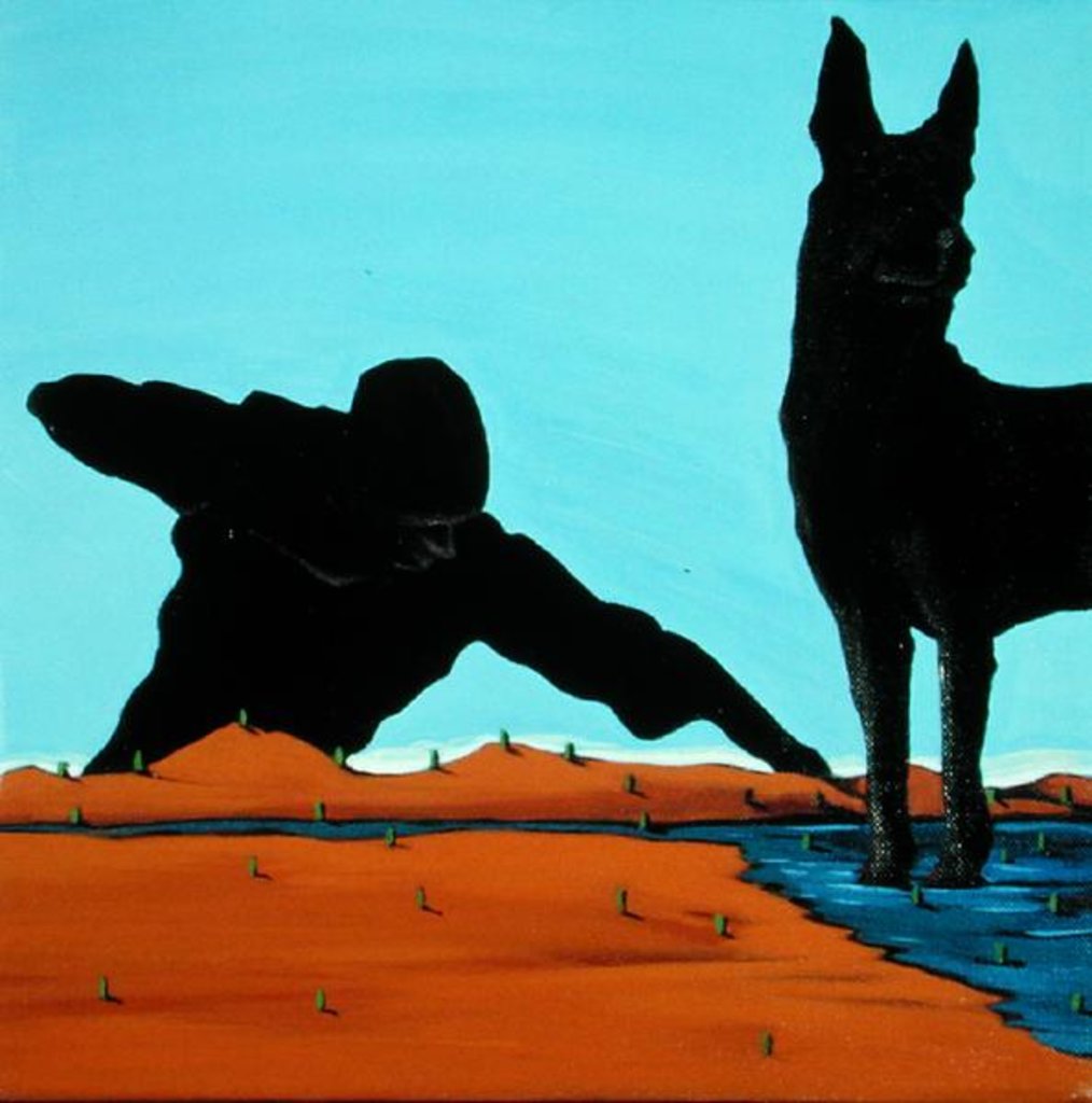 Detail of Mr. Logan's Serach for Shadow, 1999 by Marjorie Weiss