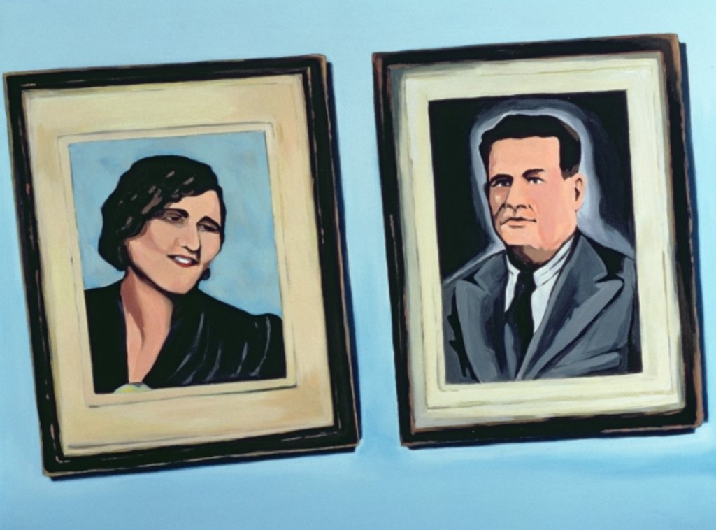 Detail of Cuban Portrait #2, 1996 by Marjorie Weiss