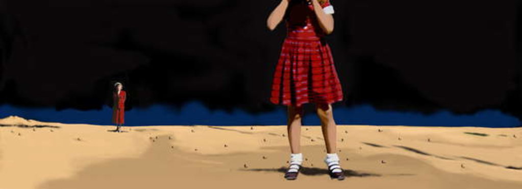 Detail of Night Lives Scene 8, 2016 by Marjorie Weiss