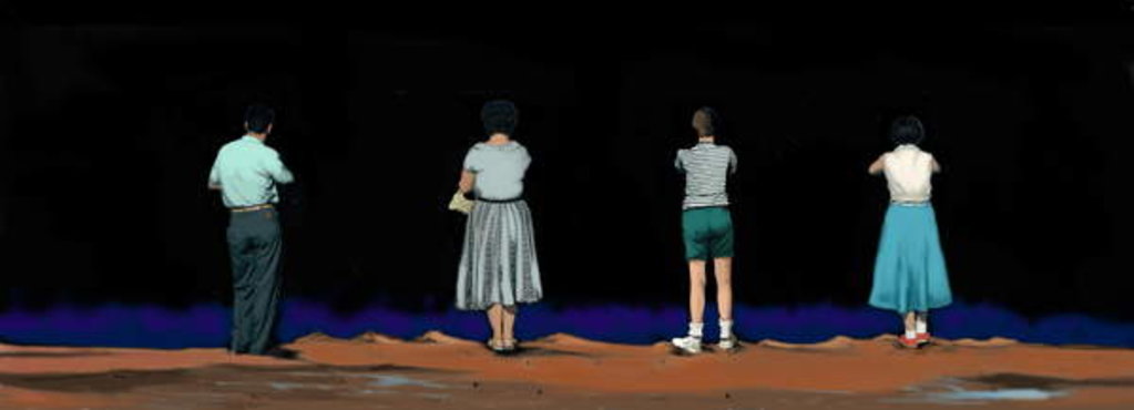 Detail of Night Lives Scene 11, 2016 by Marjorie Weiss