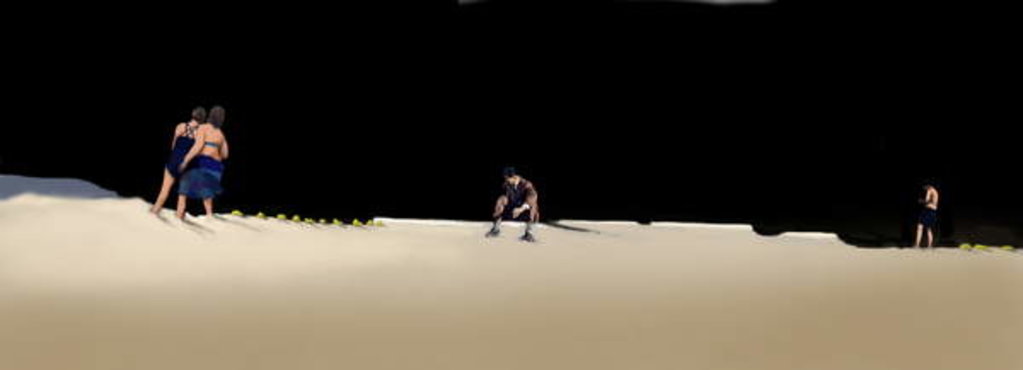 Detail of Night Lives Scene 16, 2016 by Marjorie Weiss