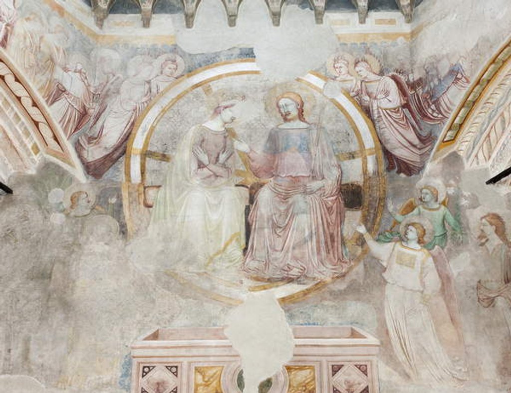 Detail of Glorification of the Virgin, c.1335-45 by Stefano Fiorentino