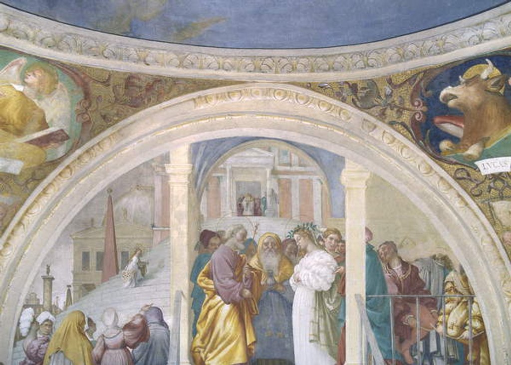 Detail of Marriage of the Virgin, 1525 by Lorenzo Lotto