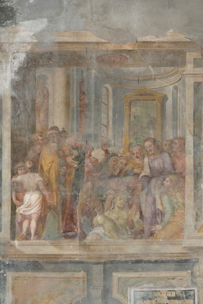 Detail of Resurrection of Lazarus, detail of 3496123 by Giovanni Battista Guerinoni