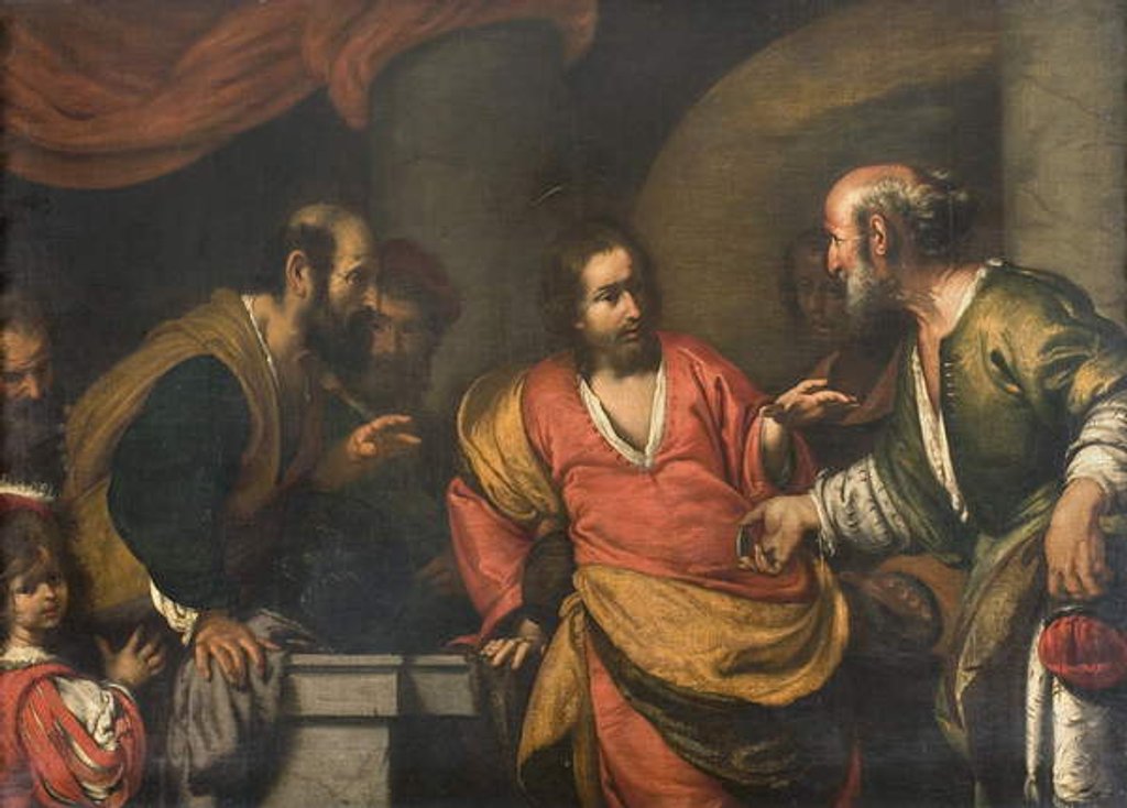 Detail of The Tribute Money, c. 1631 by Bernardo Strozzi