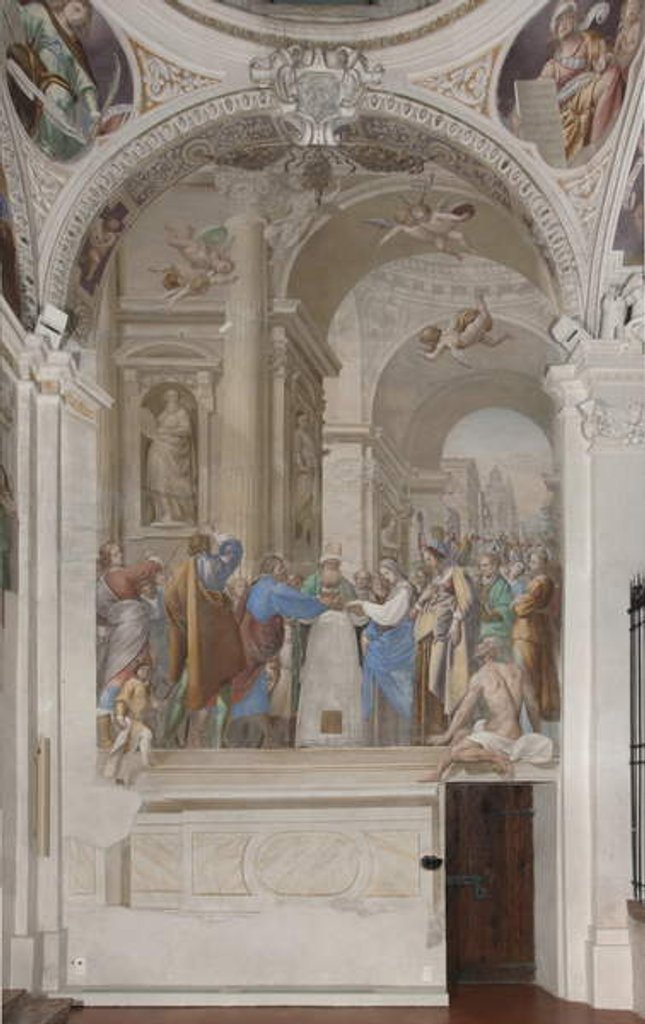 Detail of The Marriage of the Virgin Mary, 1634 by Isidoro Bianchi