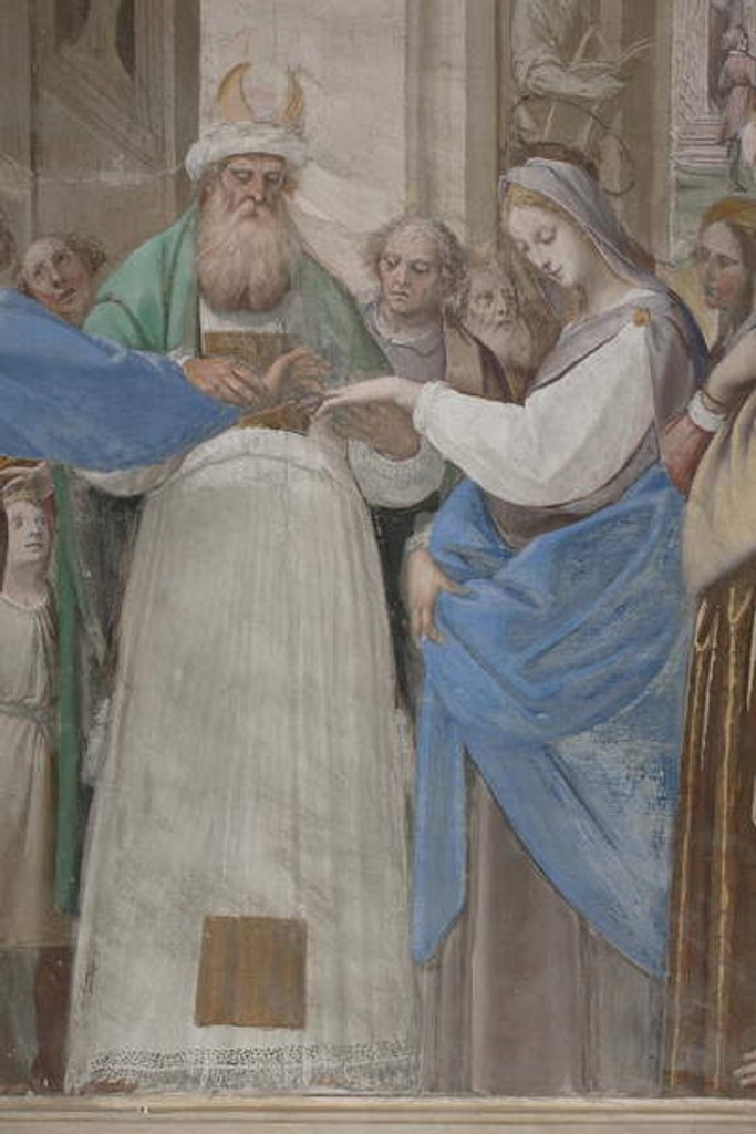 Detail of Detail from The Marriage of the Virgin Mary, 1634 by Isidoro Bianchi