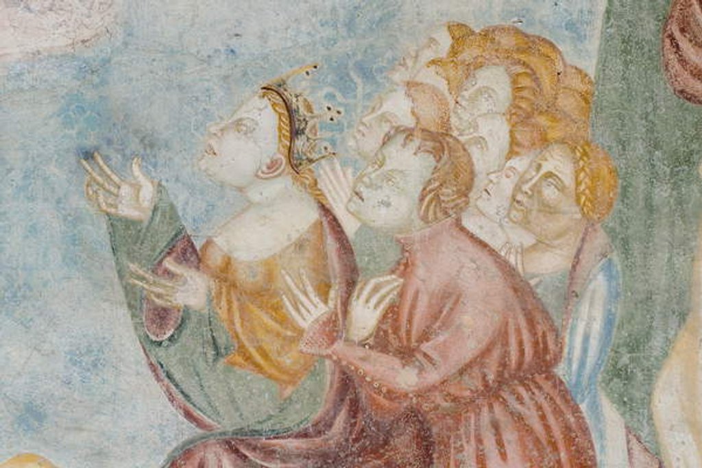 Detail of Figure, detail of the Last Judgment, c.1400 by Filippolo de & Veris da Milano Lanfranco de Veris da Milano