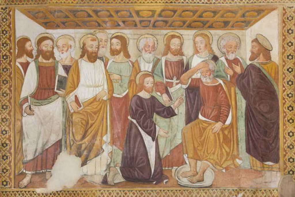 Detail of Foot Washing by Unknown Artist