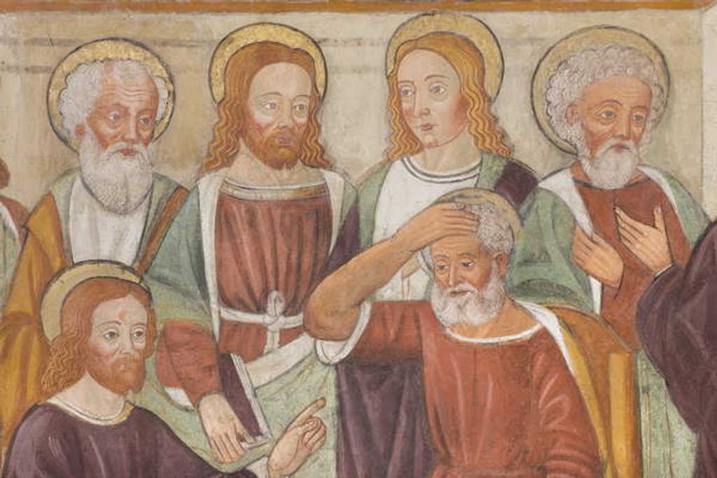 Detail of Foot Washing by Unknown Artist