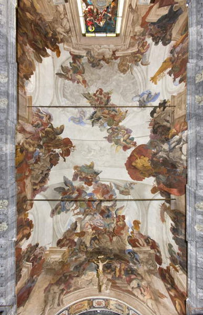 Detail of Vault with frescoes, c.1696-97 by Paolo Pagani