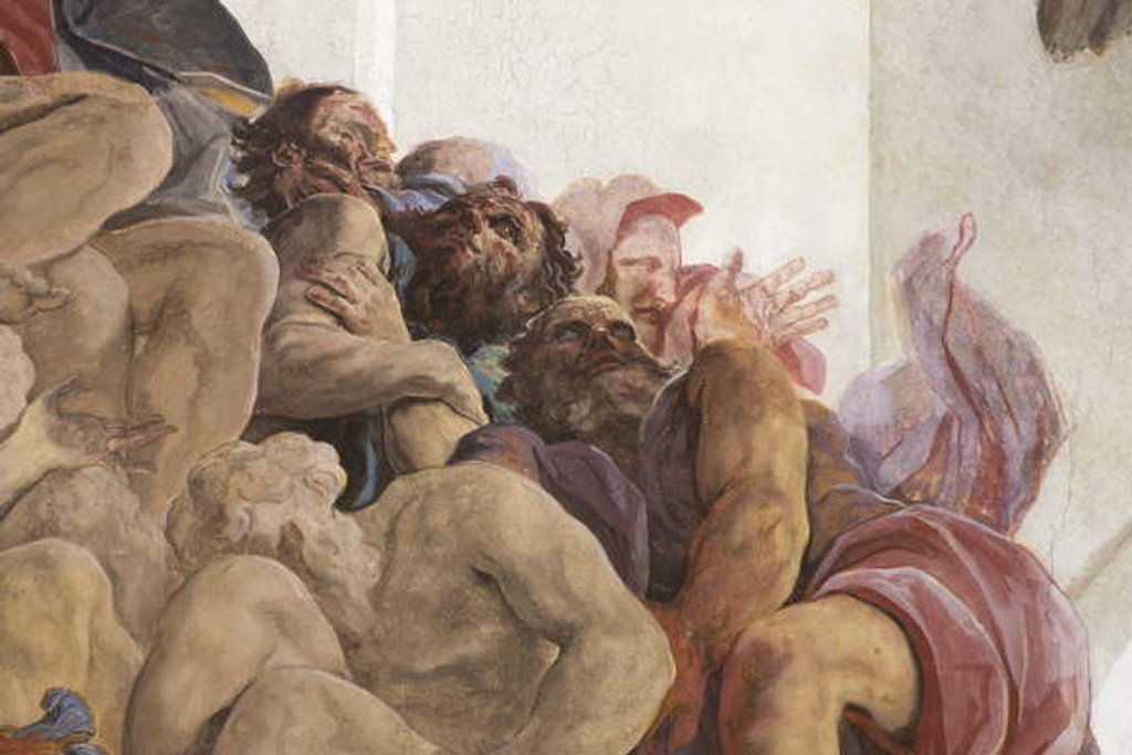 Detail of Saint John the Baptist preaching with Angels, Sybils and Prophets, c.1696-97 by Paolo Pagani