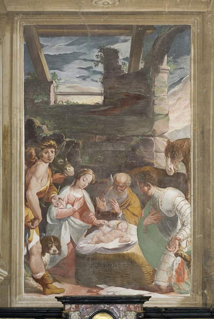 Detail of Nativity, 1600-10 by Pier Francesco Morazzone