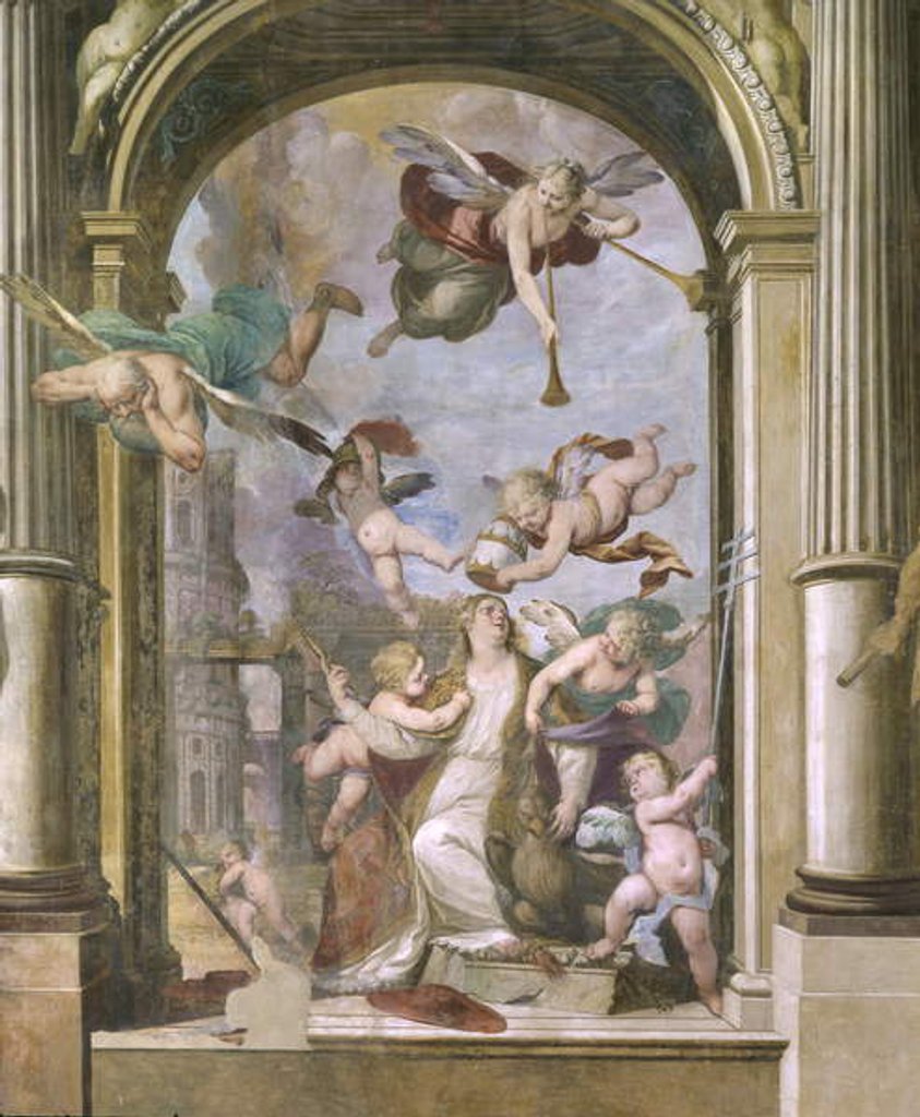 Detail of The Coronation of the Virgin Mary by Ercole II Procaccini