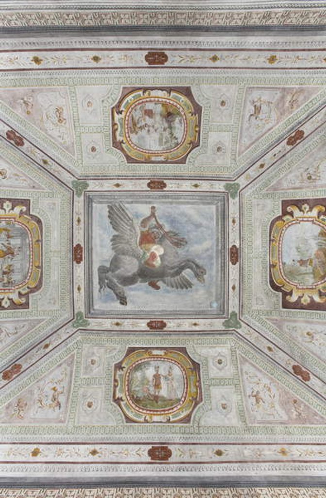 Detail of Hall of Perseus: winged horse by Italian School