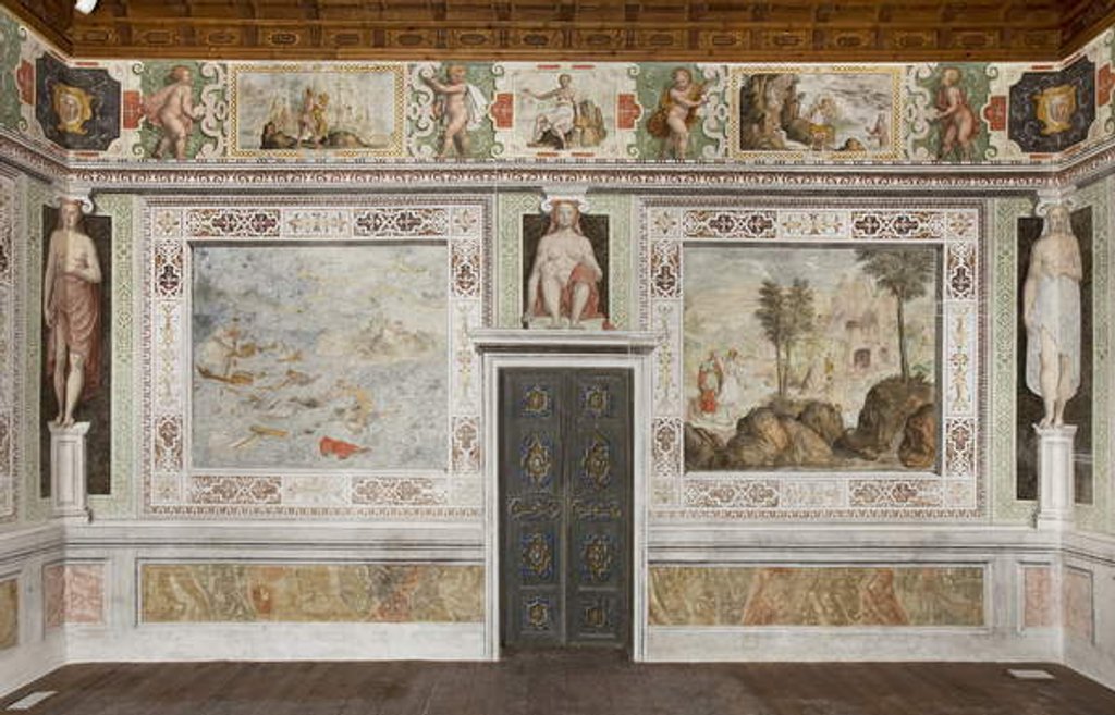 Detail of Caryatids Room by Italian School