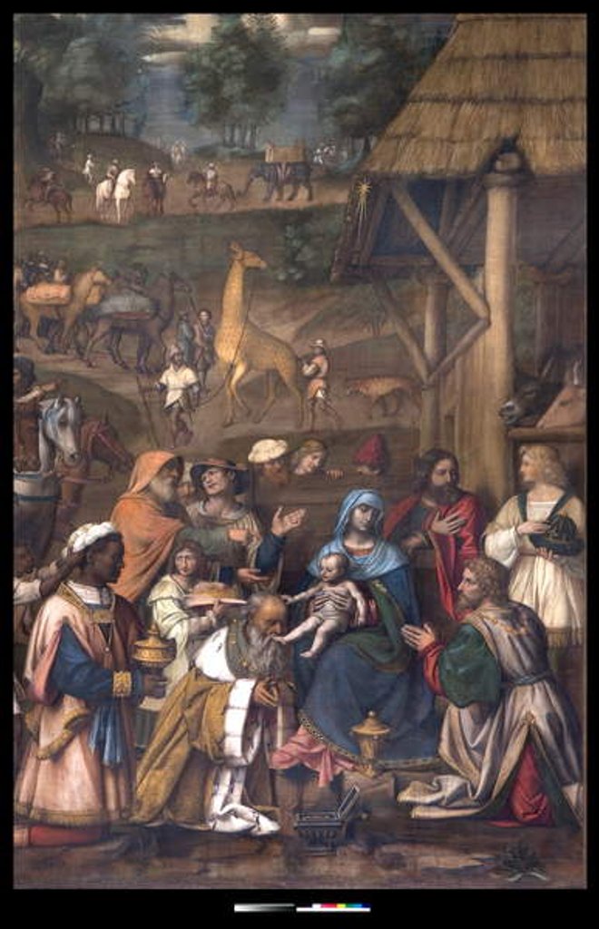 Detail of Adoration of the Magi, 1513 by Bernardino Luini