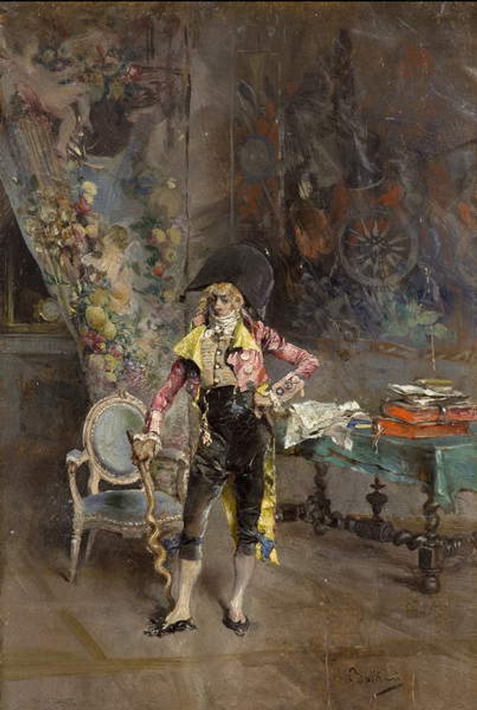 Detail of Portrait of a man by Giovanni Boldini