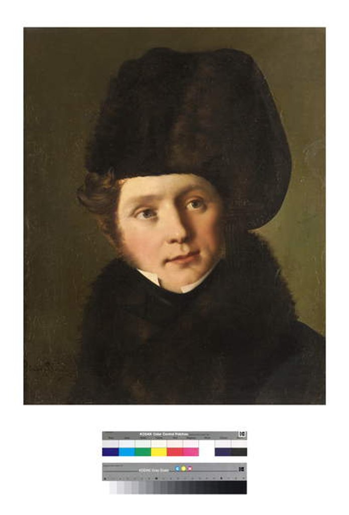 Detail of Portrait of a Polish Man by Giuseppe Tominz