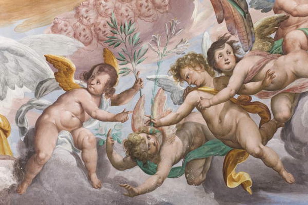 Detail of Putti by Giovanni Mauro della Rovere