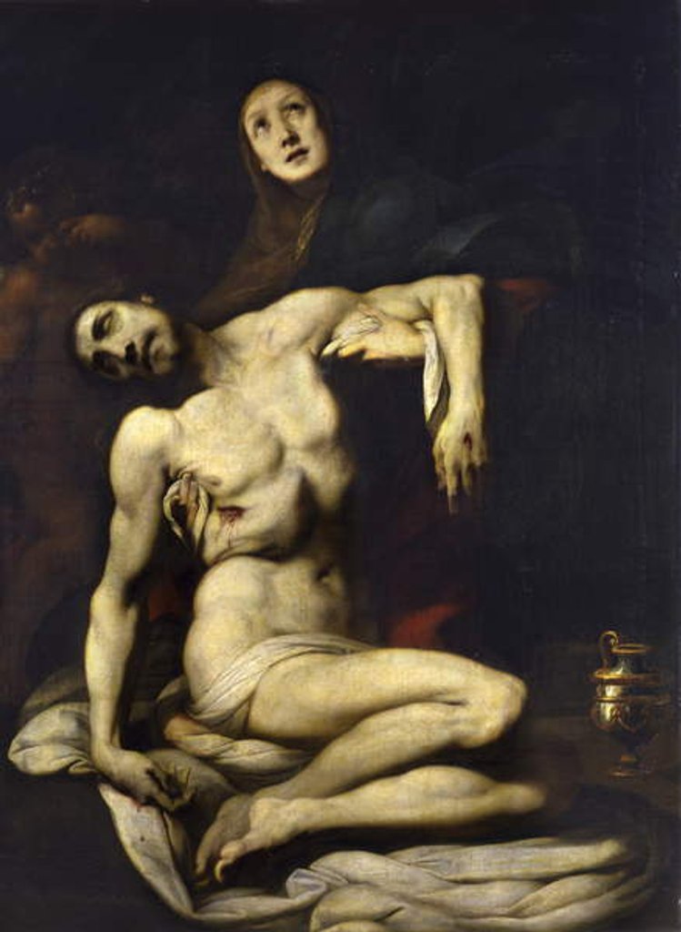 Detail of Pietà, Piety by Daniele Crespi