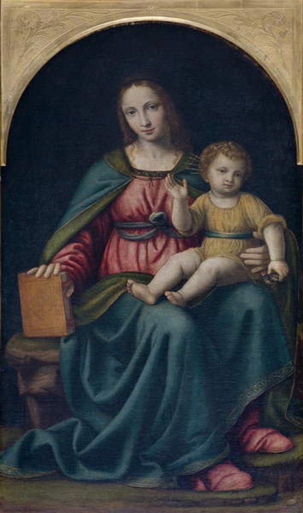 Detail of Madonna and Child by Bernardino Luini