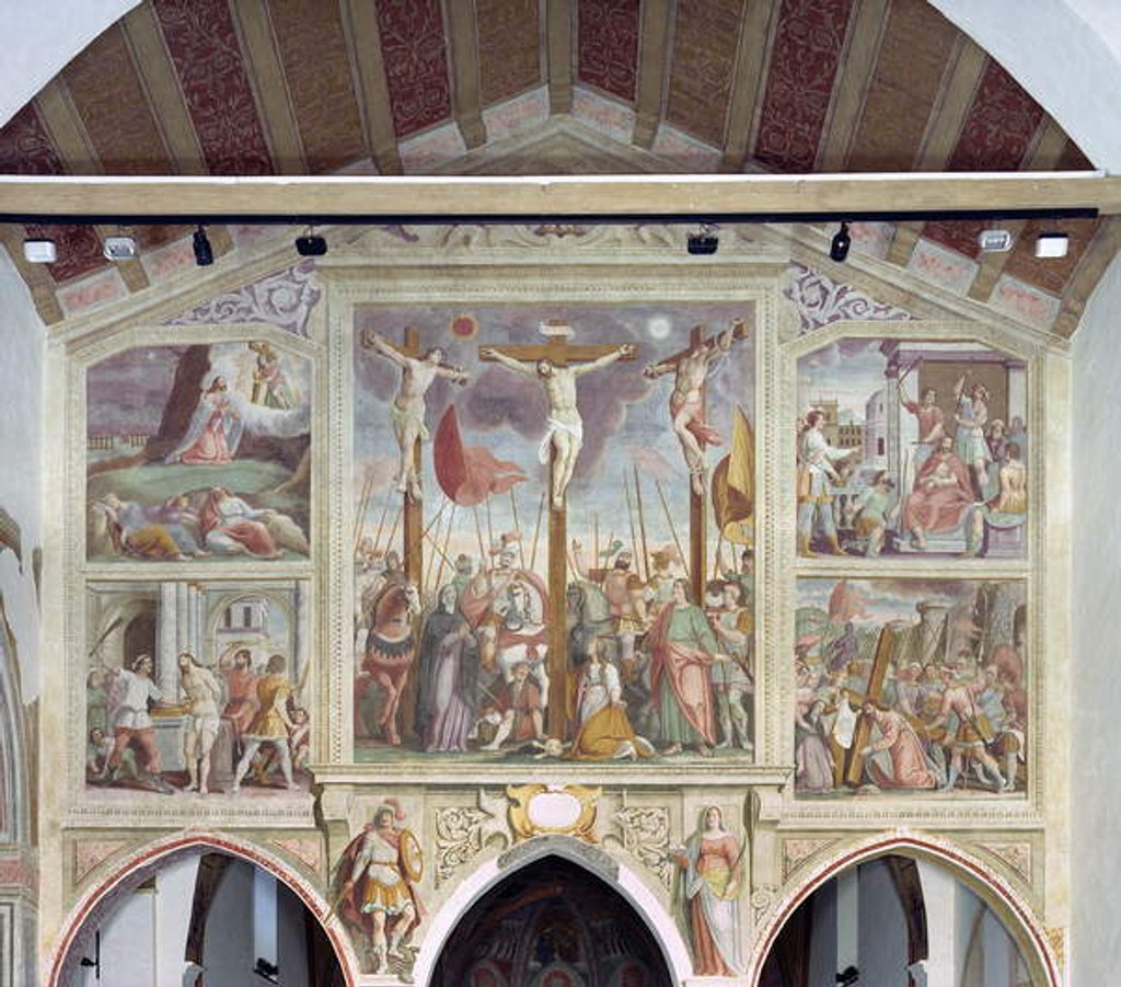 Detail of Scenes from the passion and crucifixion by Pietro Baschenis